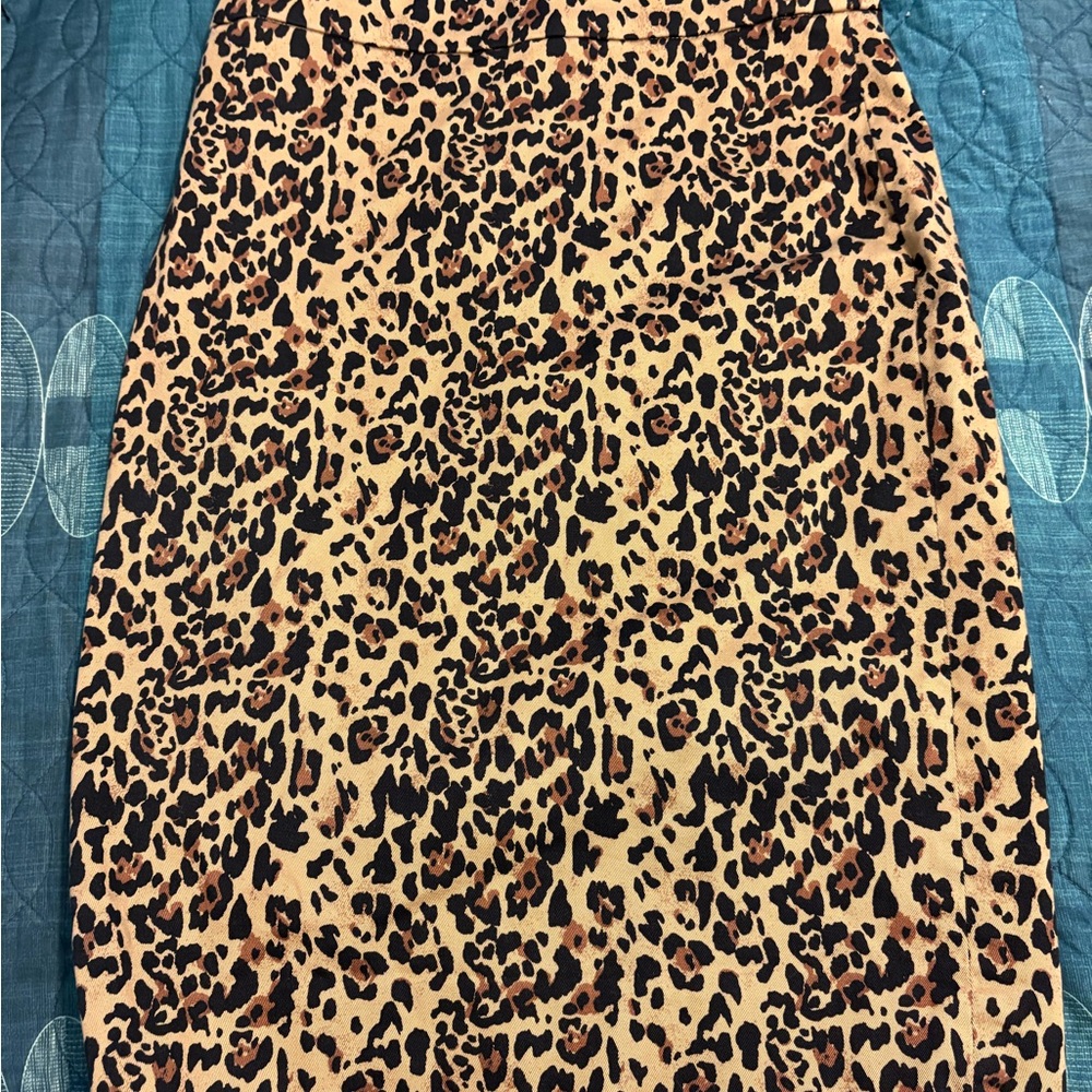 J. Crew Animal Print Skirt